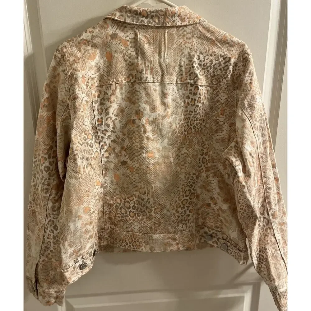 NWT Nine West Jeans Women's Size XXL Exotic Leopard Print Sarah Jacket‎ - Picture 6 of 6